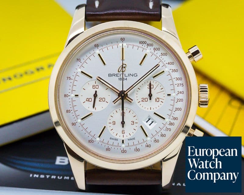 Image of Breitling Transocean Chronograph 18K Rose Gold 43MM