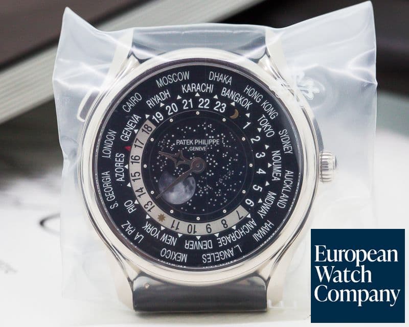 Image of Patek Philippe 175th Anniversary World Time 18K White Gold / Black Dial 
