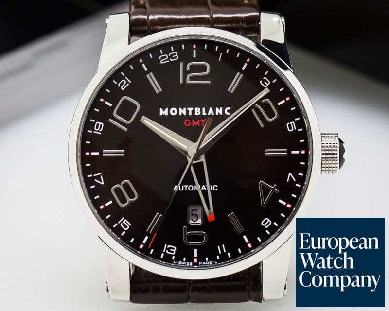 Image of Montblanc Timewalker GMT SS Black Dial