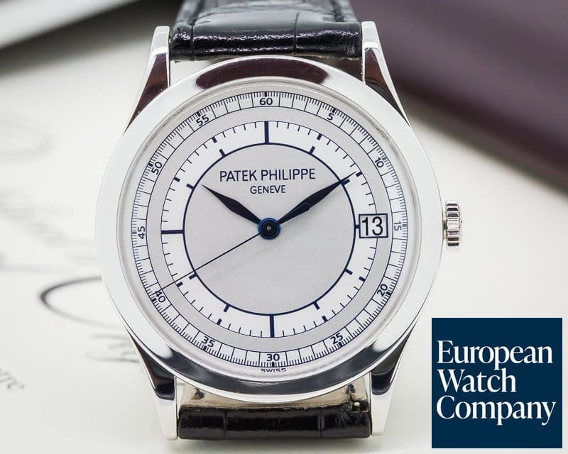 Image of Patek Philippe Calatrava 18K White Gold Sector Dial 