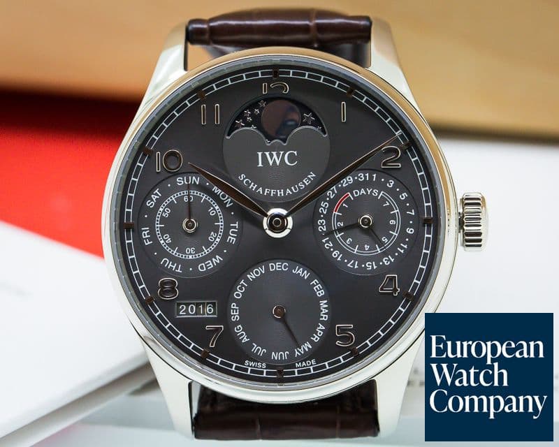 Image of IWC Portuguese Perpetual Calendar II 18K White Gold