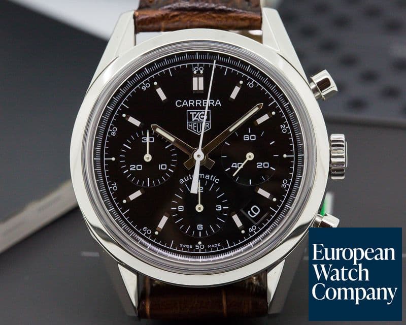 Image of TAG Heuer Carrera Chronograph SS Black Dial