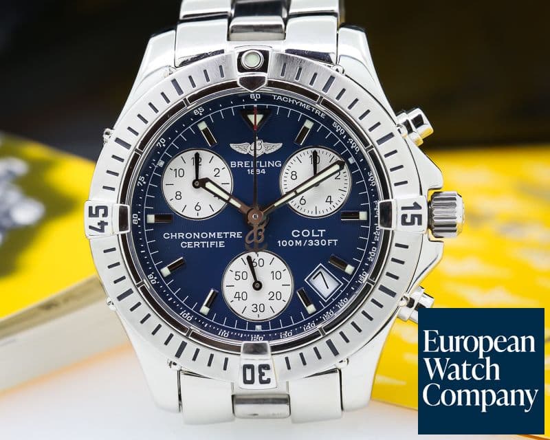 Image of Breitling Colt Chronograph Quartz Blue Dial SS / SS