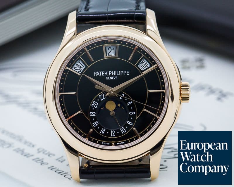 Image of Patek Philippe Annual Calendar Black Dial 18K Rose Gold 

