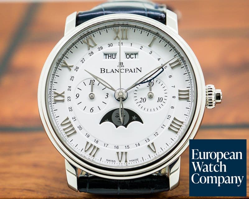 Image of Blancpain Villeret Single Button Chronograph Complete Calendar