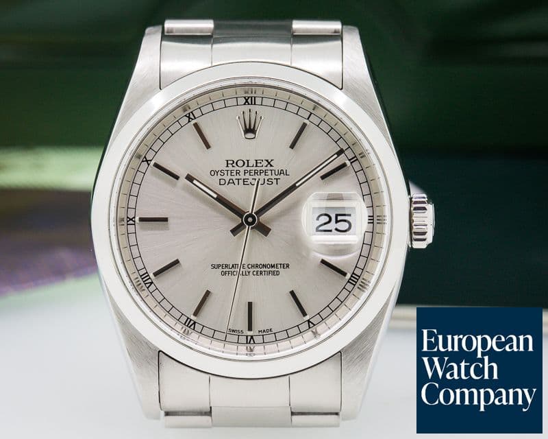 Image of Rolex Datejust Silver Stick Dial SS / SS