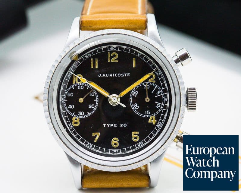 Image of J. Auricoste Vintage Type XX French Air Force Flyback Chronograph