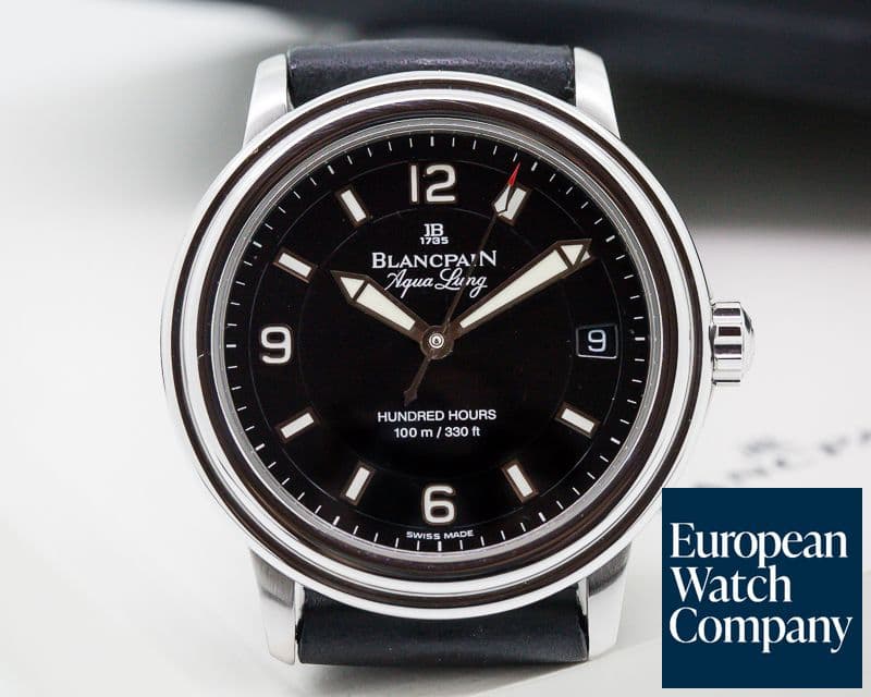 Image of Blancpain Leman Aqualung Ultra Slim Automatic SS / Strap