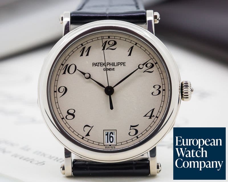 Image of Patek Philippe Calatrava Officers Case 18K White Gold
