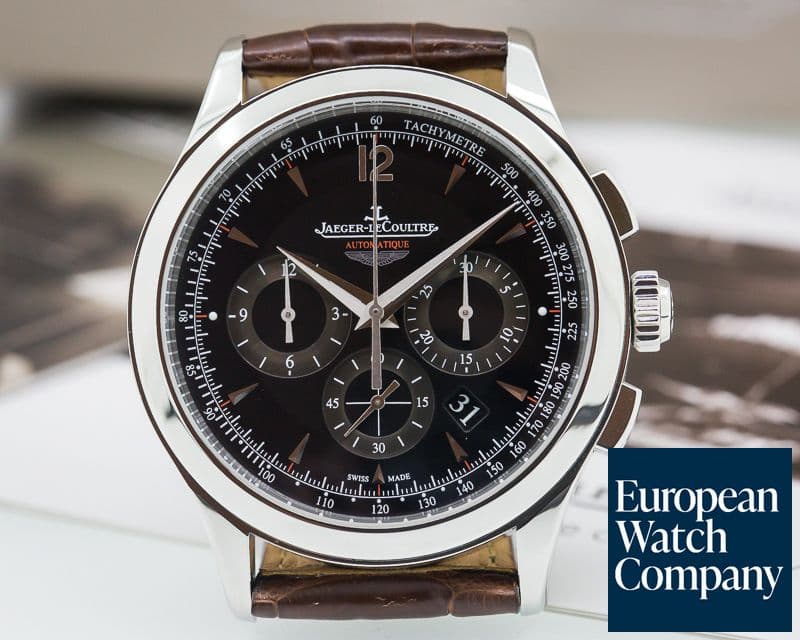 Image of Jaeger LeCoultre Master Chronograph Aston Martin SS Black Dial 
