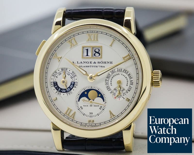 Image of A. Lange and Sohne Langematik Perpetual Calendar 18K Yellow Gold