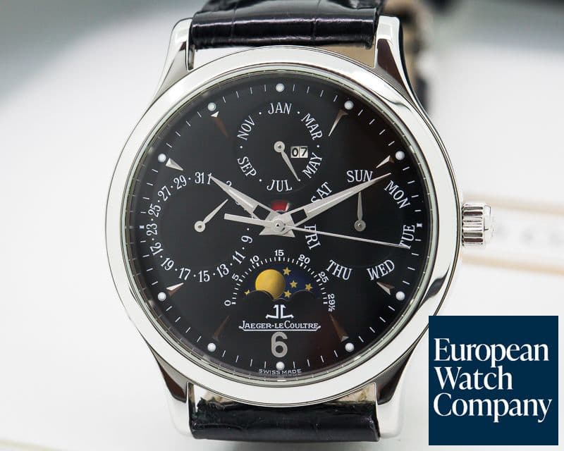 Image of Jaeger LeCoultre Master Perpetual SS Black Dial 