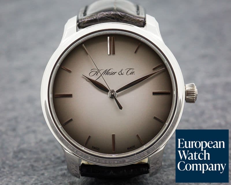 Image of H. Moser & Cie Monard Centre Seconds Palladium Fume Dial