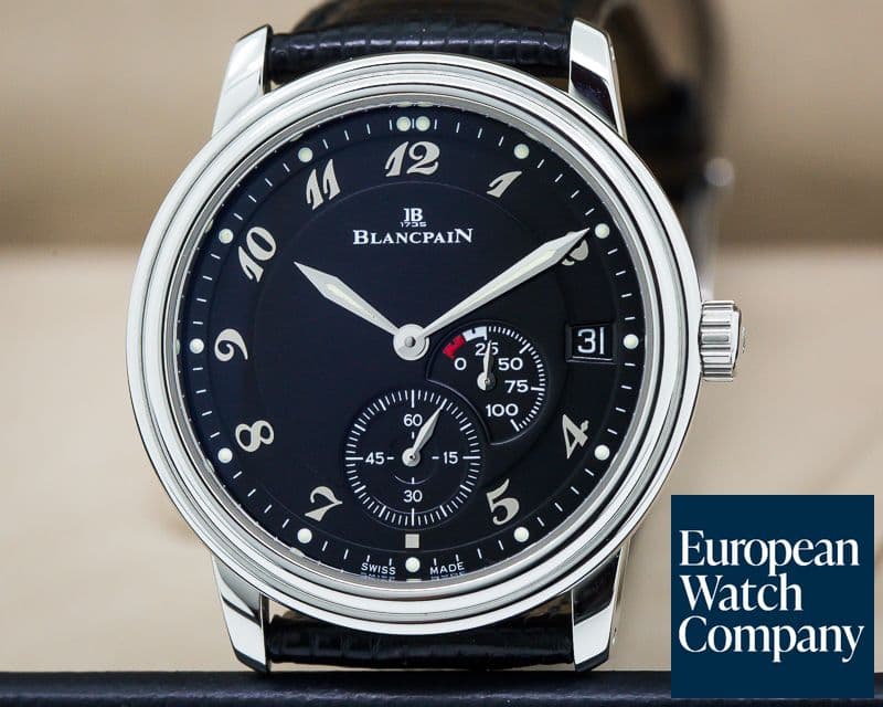 Image of Blancpain Power Reserve Ultra Slim SS Black Dial Power Reserve 