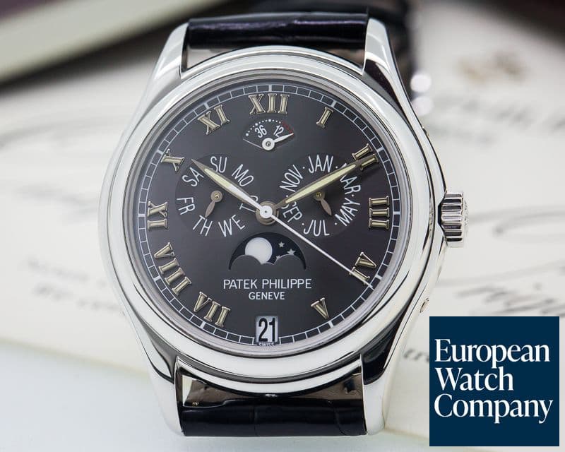 Image of Patek Philippe Annual Calendar Power Reserve Grey Dial Platinum 