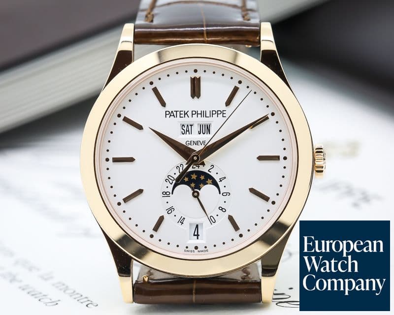 Image of Patek Philippe Annual Calendar Silver Dial 18K Rose Gold 
