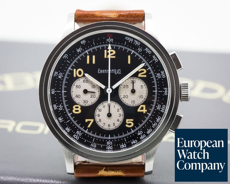 Image of Eberhard Aviograf SS MINT Box and Papers