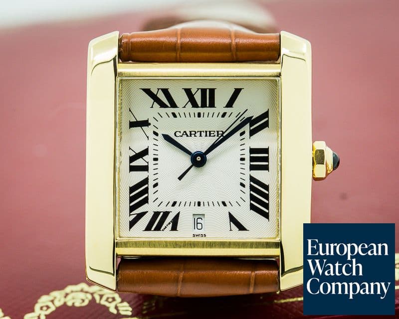 Image of Cartier Tank Francaise 18K Yellow Gold Automatic 