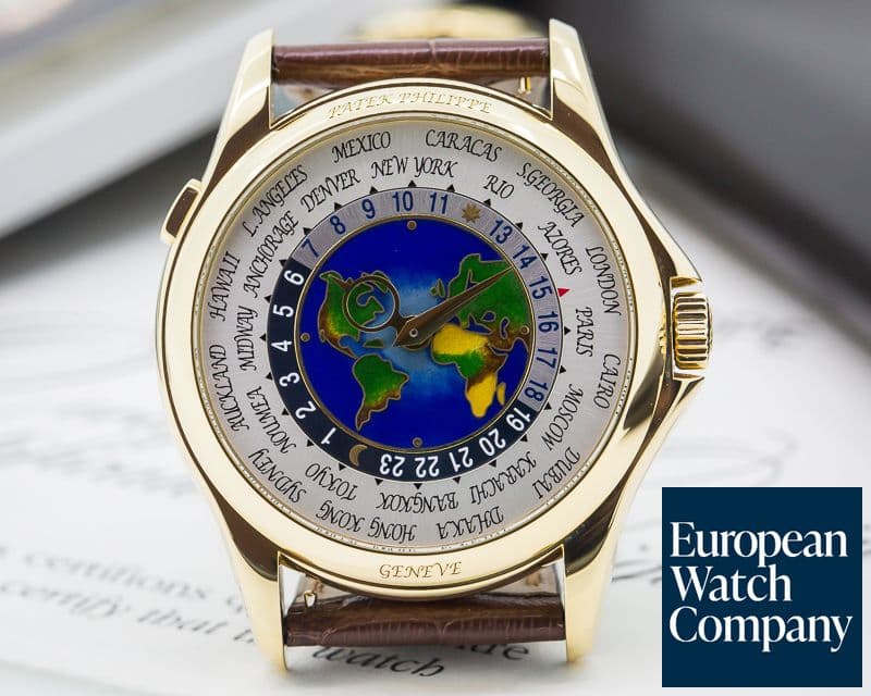 Image of Patek Philippe World Time Enamel Dial 18K Yellow Gold