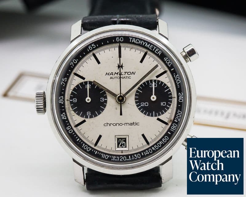 Image of Hamilton Vintage Chrono-Matic Chronograph Steel Panda Dial Circa 1969