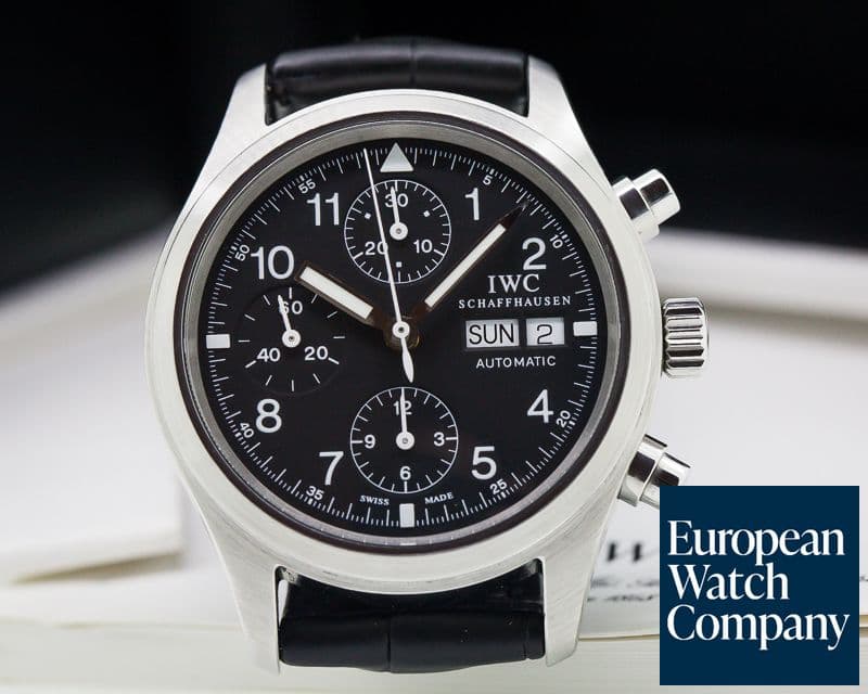 Image of IWC Pilot Chronograph SS Black Dial