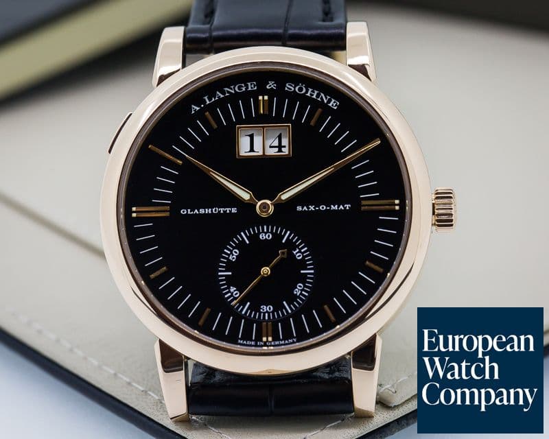 Image of A. Lange and Sohne Langematik Big Date 18K Rose Gold / Black Dial