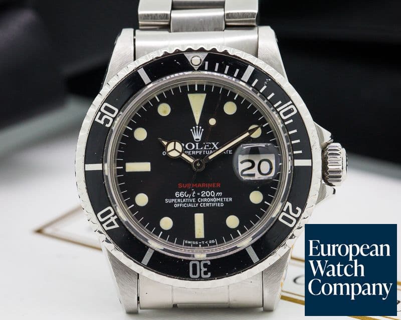 Image of Rolex Vintage RED Submariner MK VI 1973