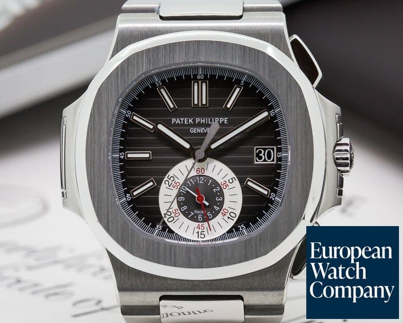 Image of Patek Philippe Nautilus Chronograph SS Black Dial 