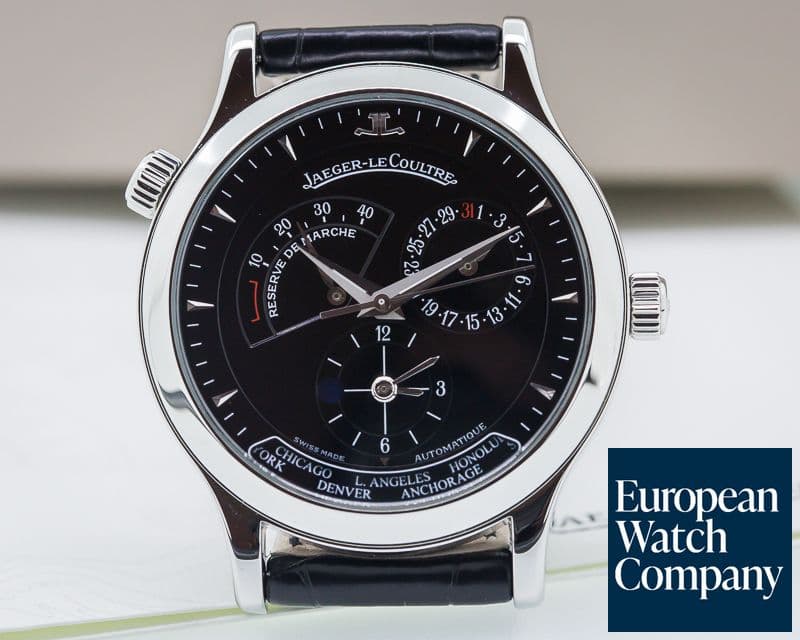 Image of Jaeger LeCoultre Master Geographic SS Black 