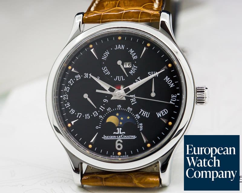 Image of Jaeger LeCoultre Master Perpetual SS Black Dial 