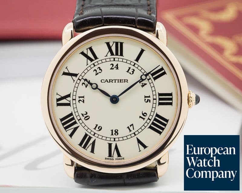 Image of Cartier Ronde Louis "Privee Collection" Manual Wind 18K Rose Gold 