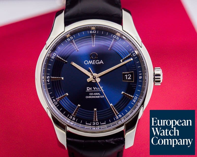 Image of Omega De Ville Co-Axial Hour Vision Blue Dial SS 