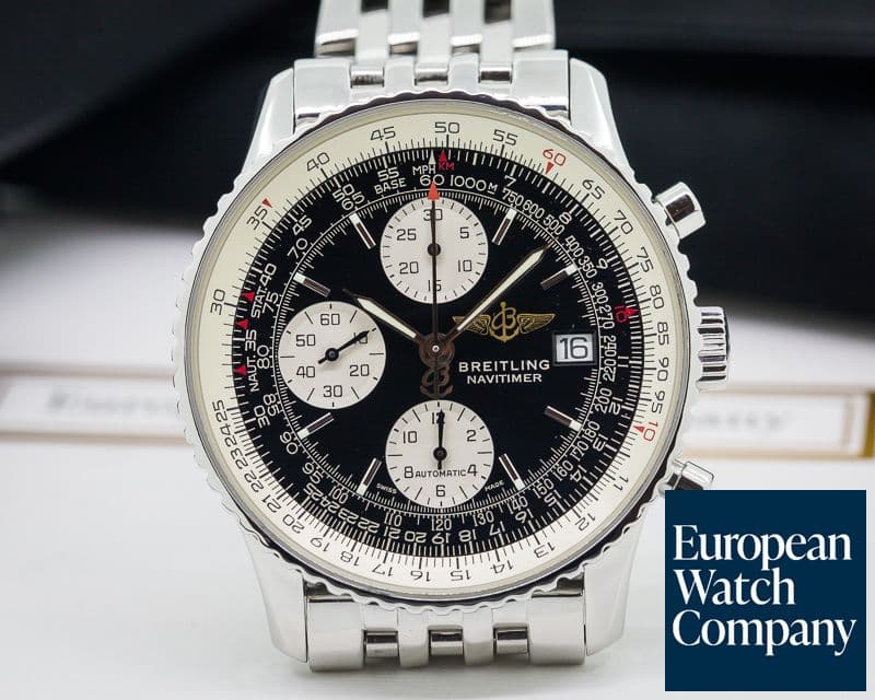 Image of Breitling Old Navitimer Chronograph SS
Black Dial