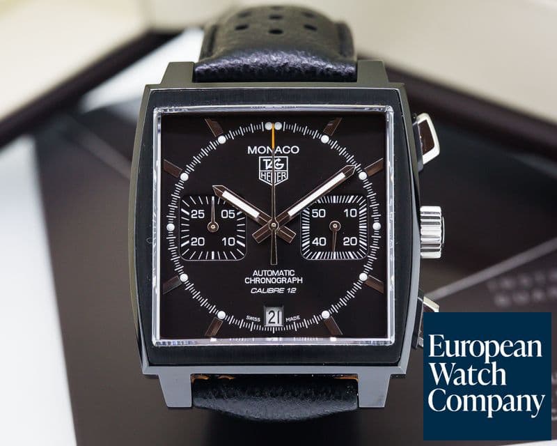 Image of TAG Heuer Monaco Chronograph Square Ceramic ACM Edition Black Dial