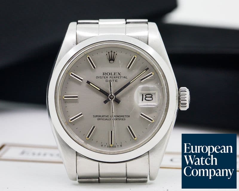 Image of Rolex Oyster Perpetual Date Silver Stick SS/SS