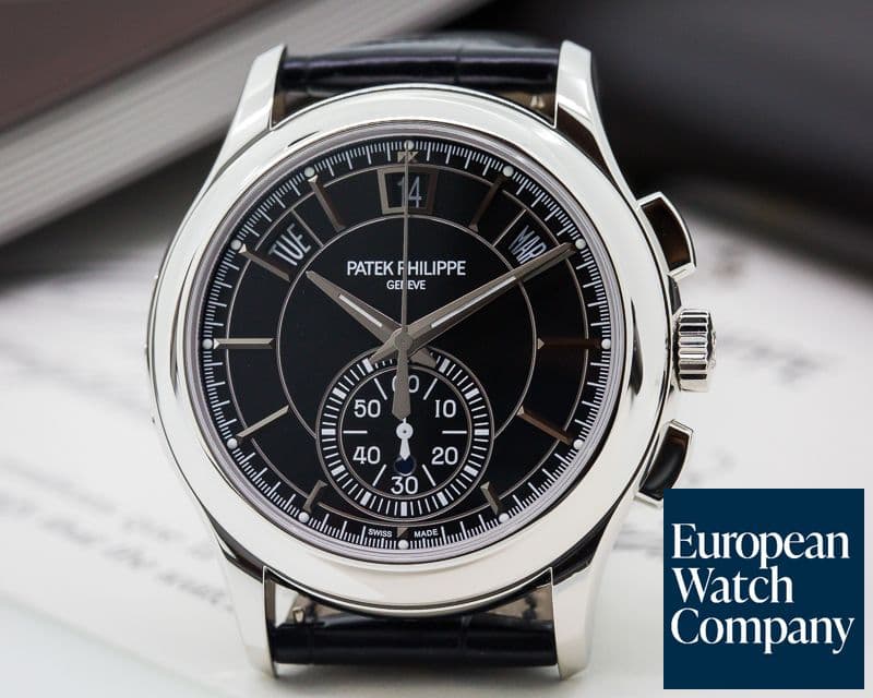 Image of Patek Philippe Complications Chronograph Annual Calendar Platinum / Black Dial UNWORN