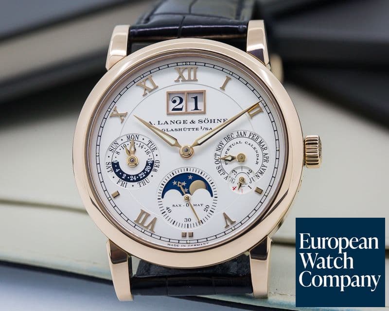 Image of A. Lange and Sohne Langematik Perpetual Calendar 18K Rose Gold
