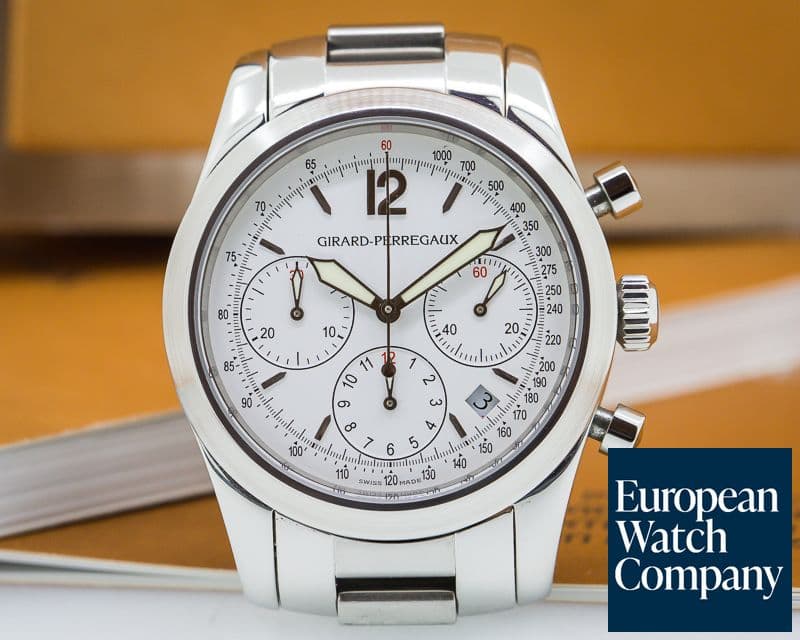 Image of Girard Perregaux Classique Elegance Chronograph White Dial SS / SS