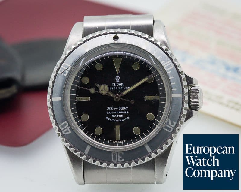 Image of Tudor Vintage Submariner Combat-Worn in Vietnam "Rose Logo" w/ Papers 