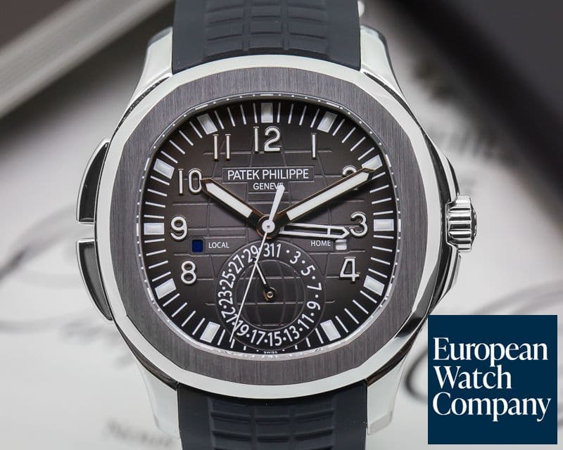 Image of Patek Philippe Aquanaut Travel Time SS / Rubber UNWORN