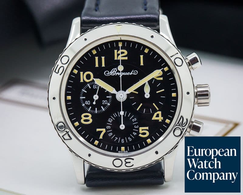 Image of Breguet Type XX Aeronavale Black Dial RARE Platinum