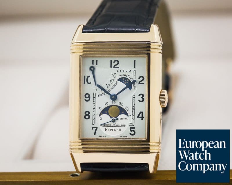 Image of Jaeger LeCoultre Reverso Sun Moon Power Reserve 18K Rose Gold