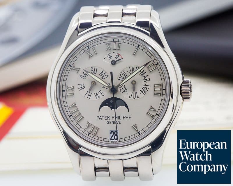 Image of Patek Philippe Annual Calendar Power Reserve Mon 18K White Gold / Bracelet
