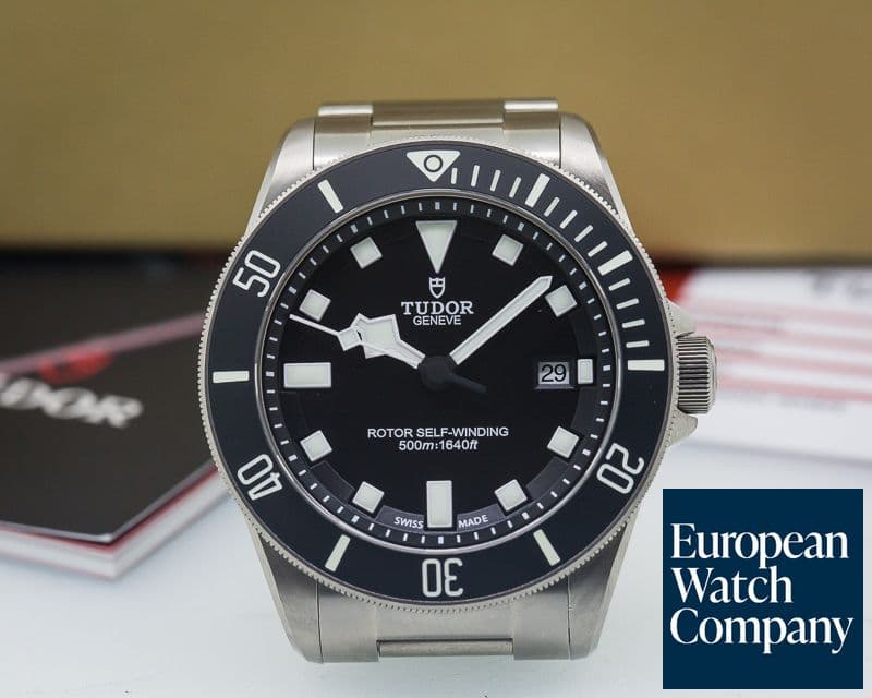 Image of Tudor Pelagos Black Dial Titanium / Bracelet