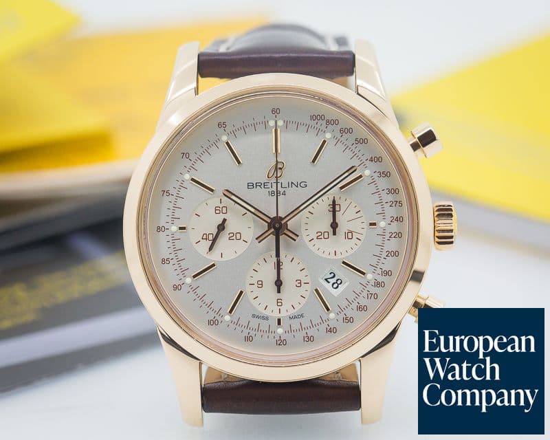 Image of Breitling Transocean Chronograph 18K Rose Gold 43MM