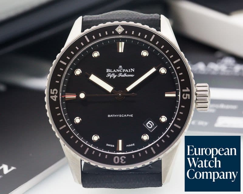 Image of Blancpain Fifty Fathoms Bathyscaphe Automatic Titanium
