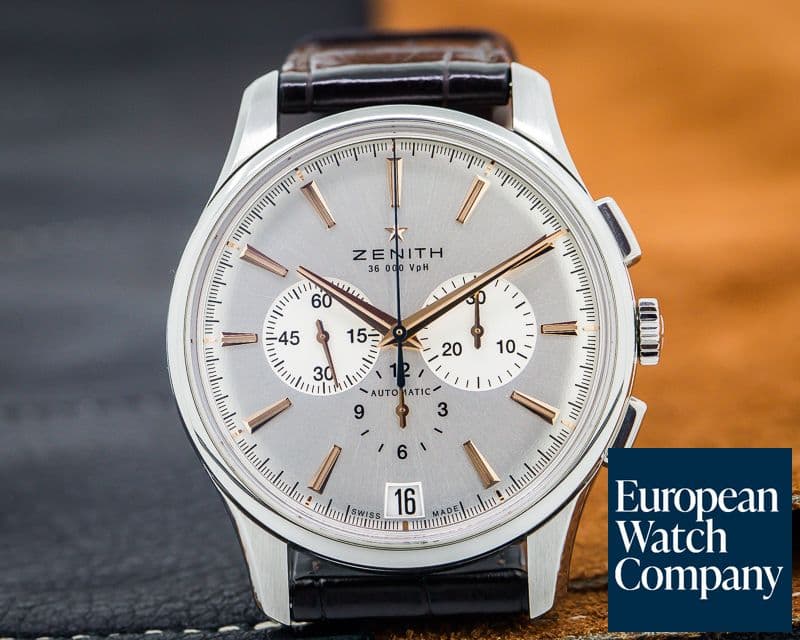 Image of Zenith Captain Chronograph SS / Silver Dial 