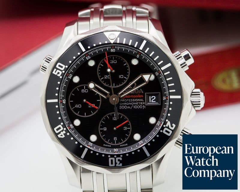 Image of Omega Seamaster Chronograph SS/SS Black Dial 41.5MM