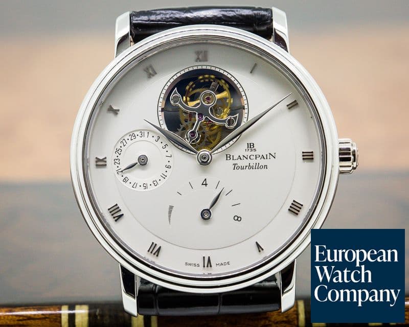 Image of Blancpain Villeret Tourbillon 8 Day Platinum Limited
