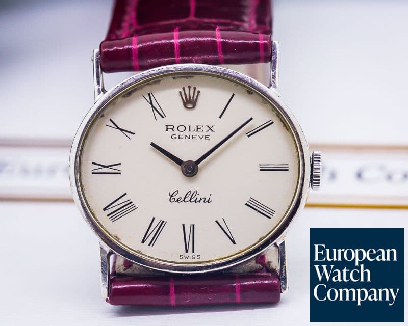 Image of Rolex Cellini 18K White Gold Silver Dial 